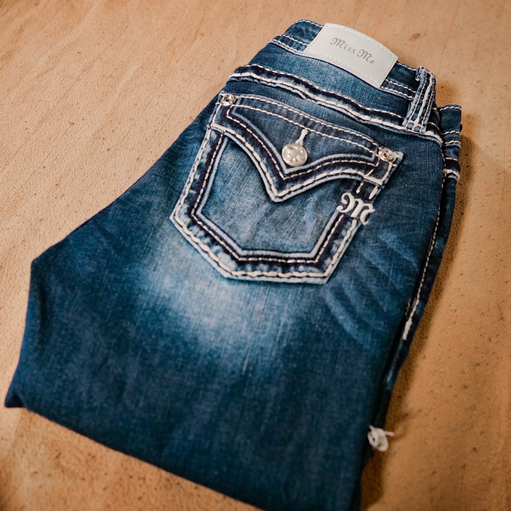 Miss Me Mid Rise Bootcut Jeans